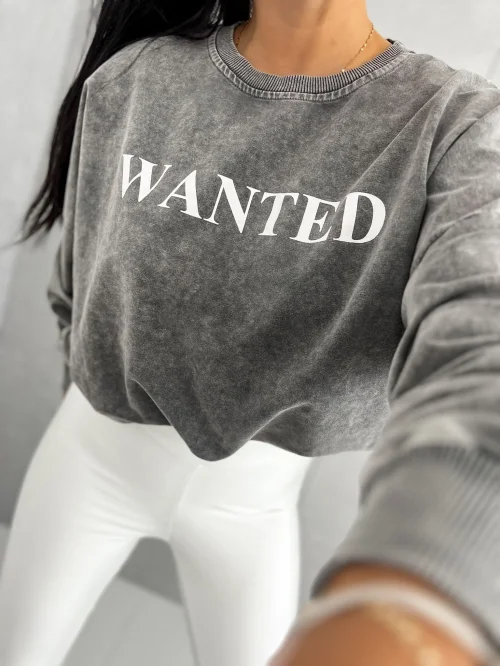 BLUZA DAMSKA "WANTED" GRAFIT